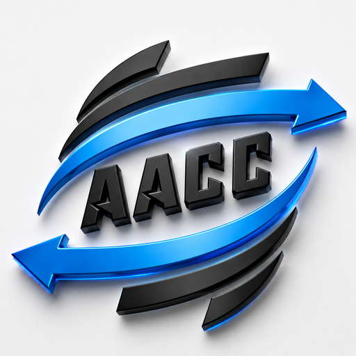 شعار مؤسسة أحمد أمين للتخليص الجمركي AACC